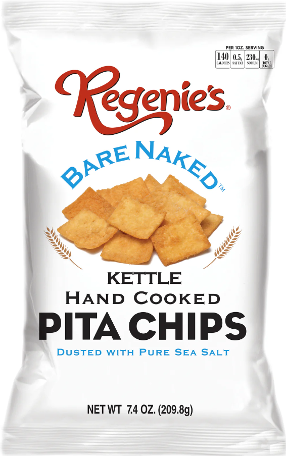 Regenie's Pita Chips Bare Naked 7.4oz 12ct